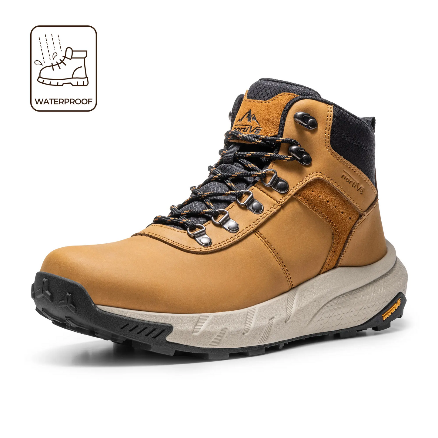 Men's High-Top Vegan Leather Footwear