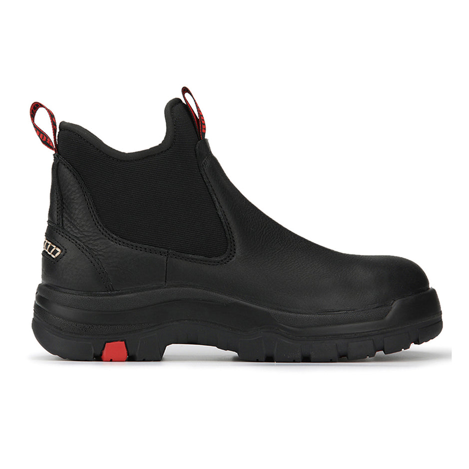 6 Inch Pull-on Steel Toe Leather Work Boots