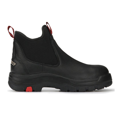 6 Inch Pull-on Steel Toe Leather Work Boots