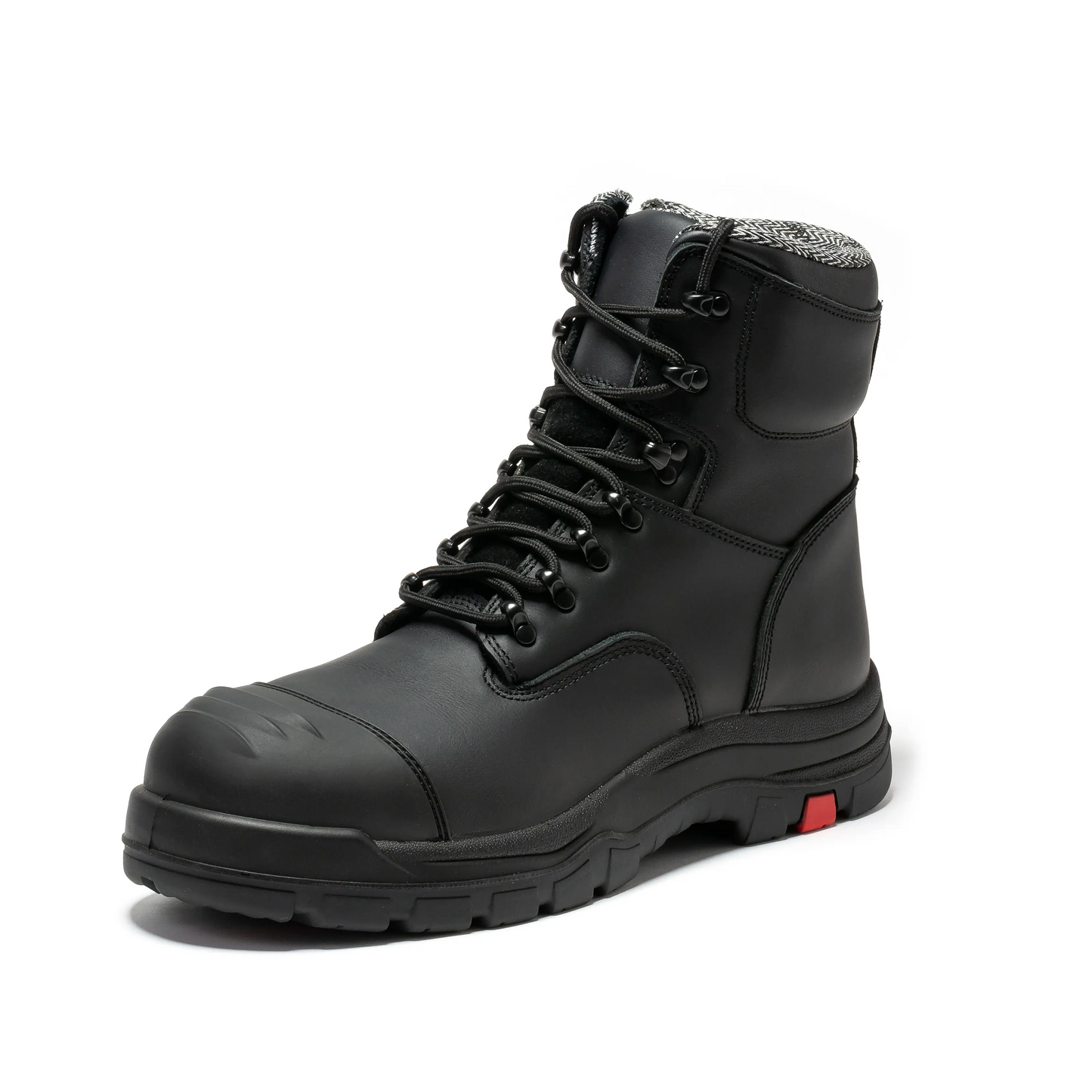Men's Composite Toe Safety Work Boots with Side Zipper Non-slip Rubber Outsole ASTM F2413-18 EH Rated Closed Toe Walking Shoes Cover Boy