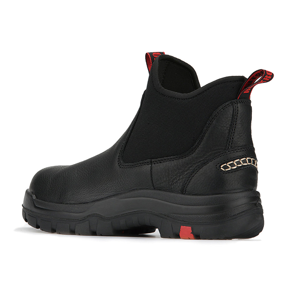 6 Inch Pull-on Steel Toe Leather Work Boots