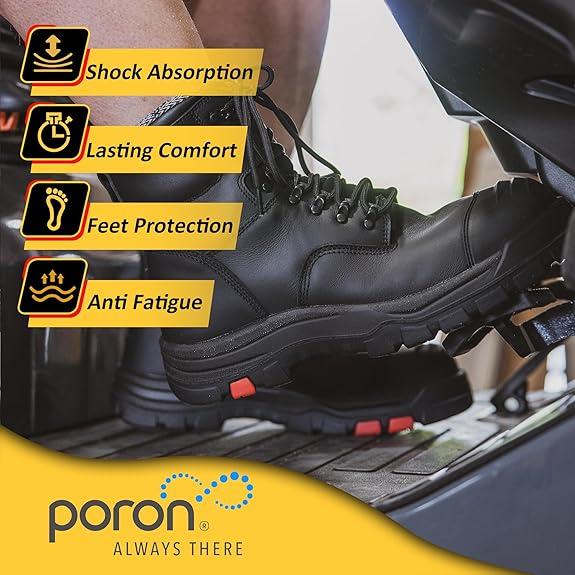 Men's Composite Toe Safety Work Boots with Side Zipper Non-slip Rubber Outsole ASTM F2413-18 EH Rated Closed Toe Walking Shoes Cover Boy