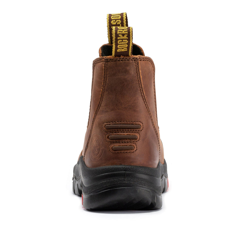 6 Inch Pull-on Steel Toe Leather Work Boots