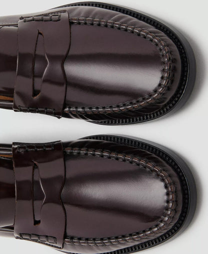 Women's Gathered Leather Moccasins
