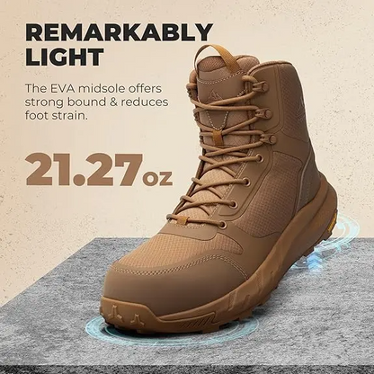 Men's Nano Composite Toe Work Boots Safety Boots with Side Zipper Construction & Warehouse Metrostrike-Nano Black All Seasons Round Toe Laces Closure - Worker Closed Footwear summervibes,summervibes tiktokshop,father'sdaygifts