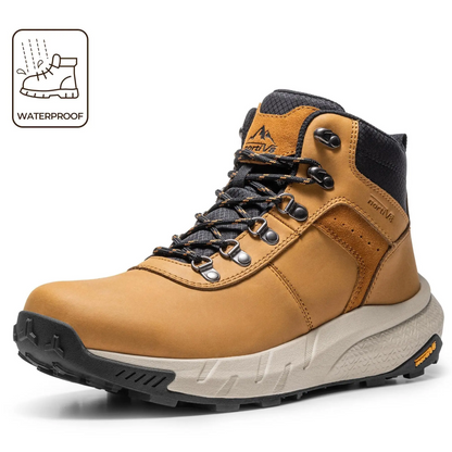 Men's High-Top Vegan Leather Footwear