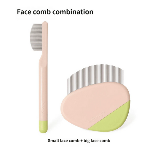 Pet Grooming Comb Set, Including Wide/Dense Pin Combs, Rake Combs, and Facial Combs, Comprehensive Care for Pet Hair 🐾