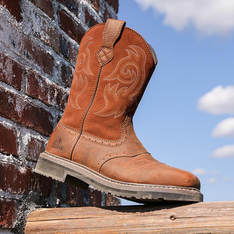 NORTIV 8 Steel Toe Cowboy Boots For Men